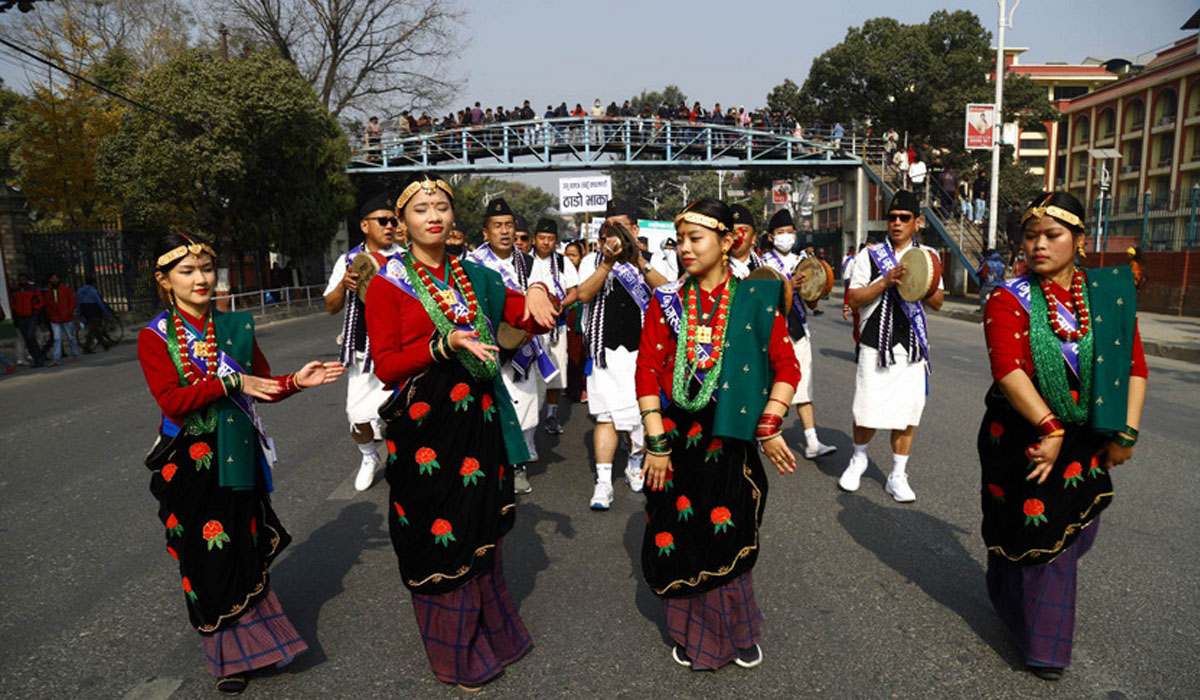 गुरुङ समुदायले तमु ल्होसार पर्व मनाउँदै