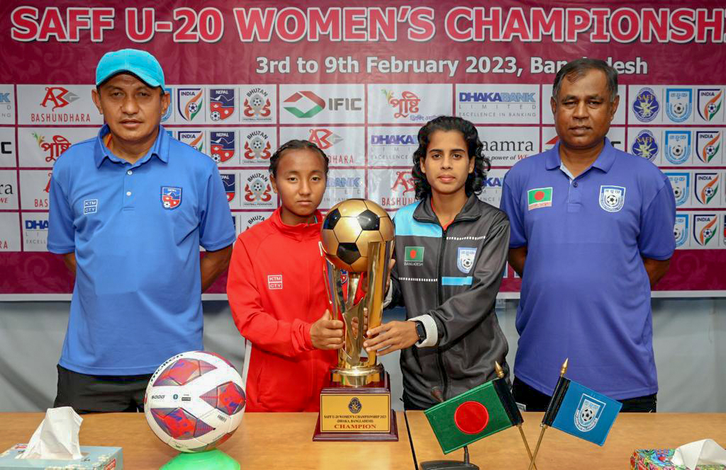 साफ यू–२० महिला च्याम्पियनसिपः उपाधिका लागि आज नेपाल र बंगलादेश खेल्दै