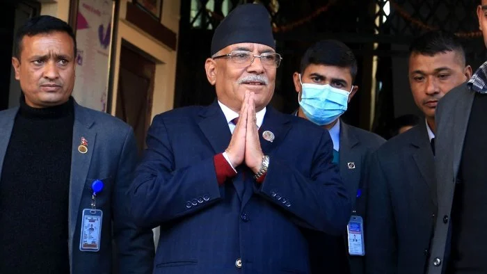 नेपाल – युएईबीचको खेल हेर्न प्रधानमन्त्री प्रचण्ड मैदानमा