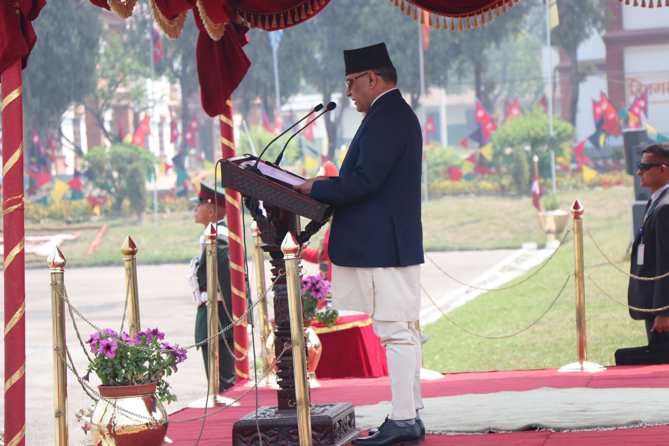 नेपाललाई सुरक्षित राख्नु आजको आवश्यकता हो : प्रधानमन्त्री दाहाल