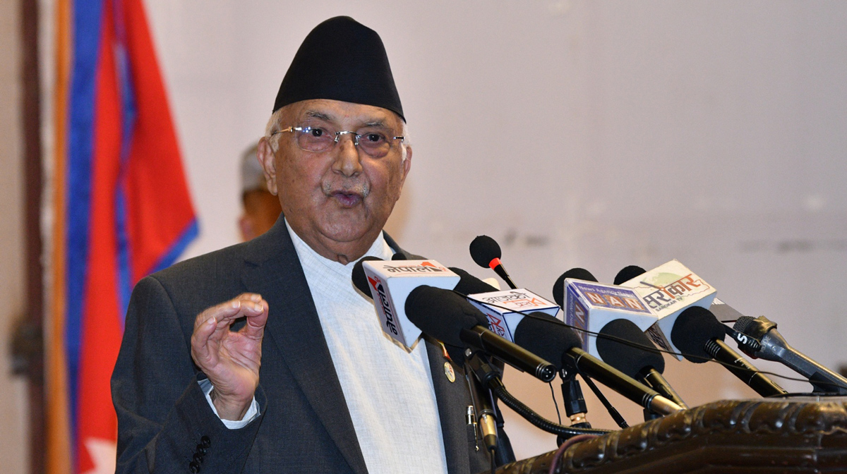 नेपाली समाज सामाजिक मूल्यबाट विचलित हुन थाल्योः अध्यक्ष ओली