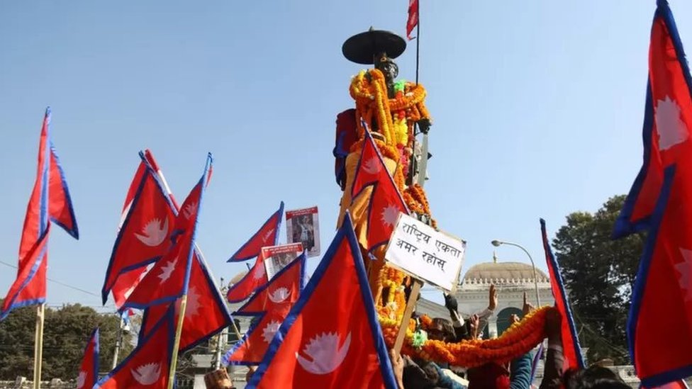 बुकाचो गढीमा पृथ्वीनारायण शाहको सालिक अनावरण