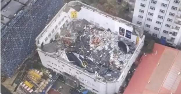 स्कुलको जिमखानाको छत खस्दा चीनमा ११ को मृत्यु