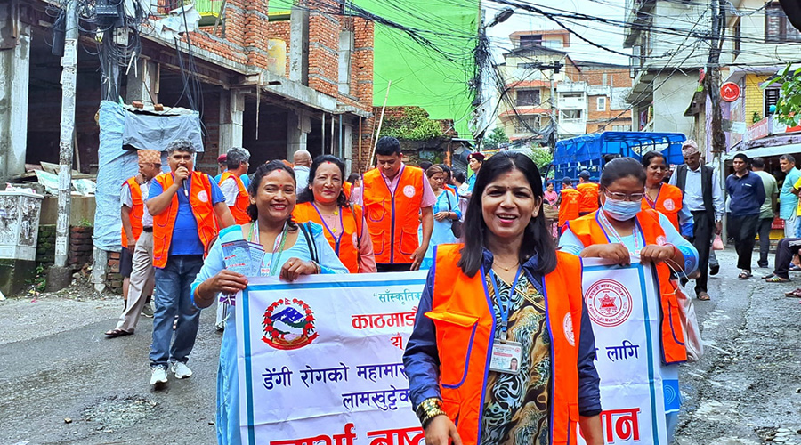 डेंगु नियन्त्रणका लागि काठमाडौं महानगरले सुरु गर्‍यो अभियान