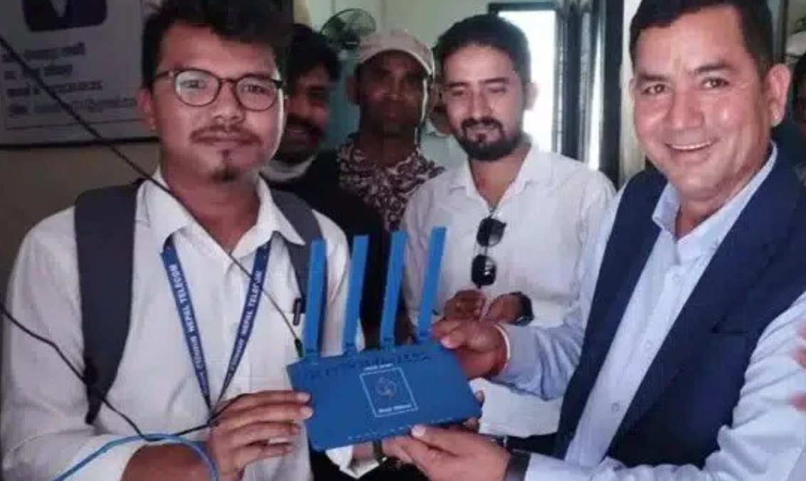 शिखर नगरपालिकामा पहिलो पटक नेपाल टेलिकमको एनटी फाइबर इन्टरनेट सेवा सुरु
