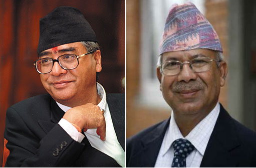 माधव नेपाल र कांग्रेस सभापति देउवाबीच भेटवार्ता