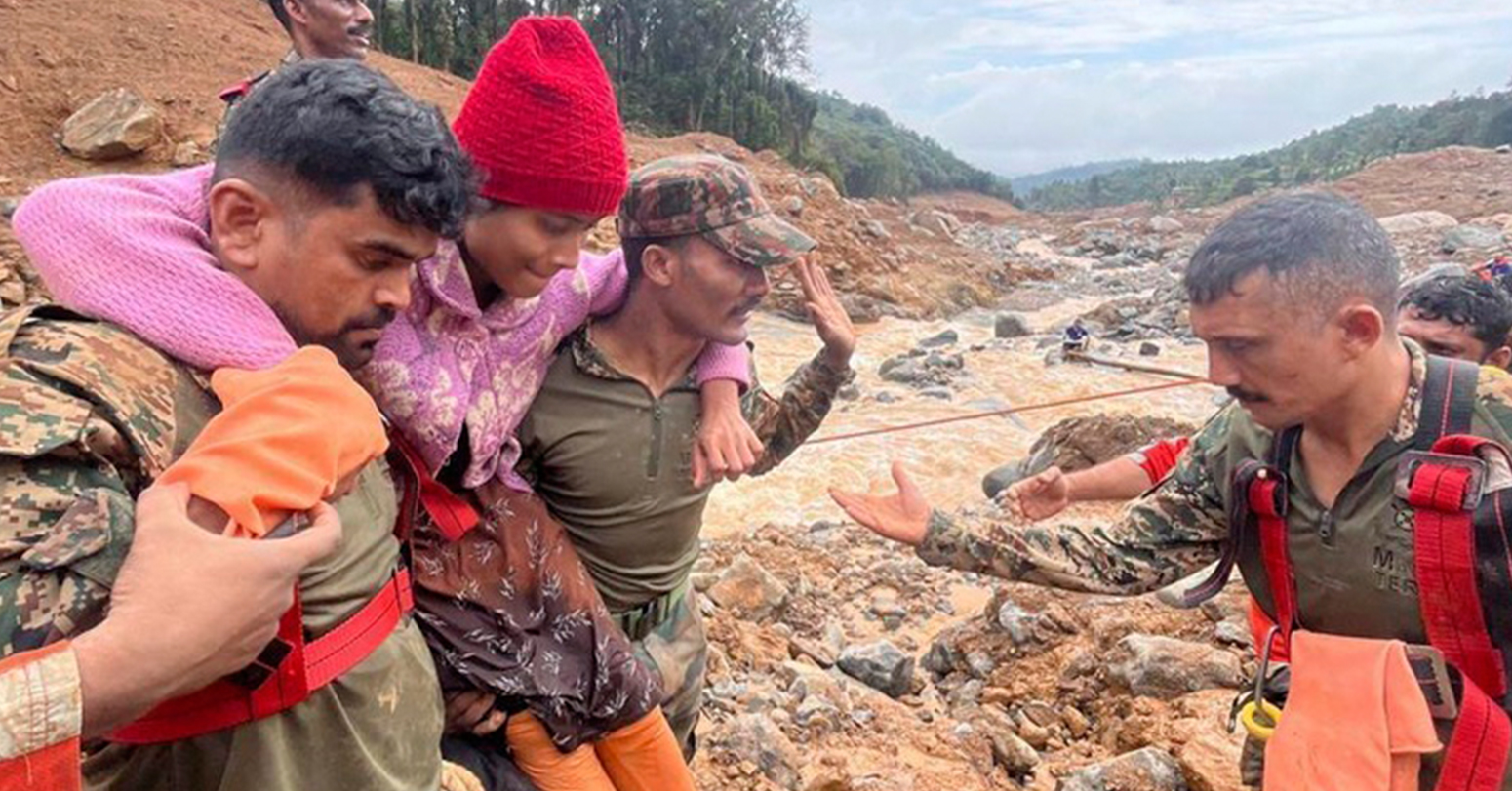 भारतमा पहिरोमा परी मृत्यु हुनेको सङ्ख्या १४३ पुग्यो, उद्धार कार्य जारी