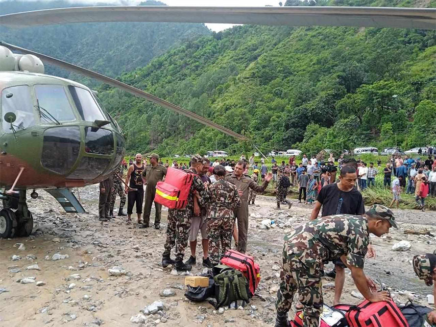 बाढीपहिरो र डुबान प्रभावित १७ हजार भन्दा बढीको उद्धार : गृह मन्त्रालय