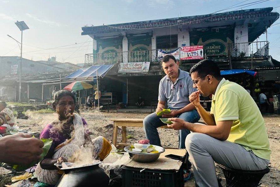 पूर्वी तराईमा भाक्का खानेको भीड