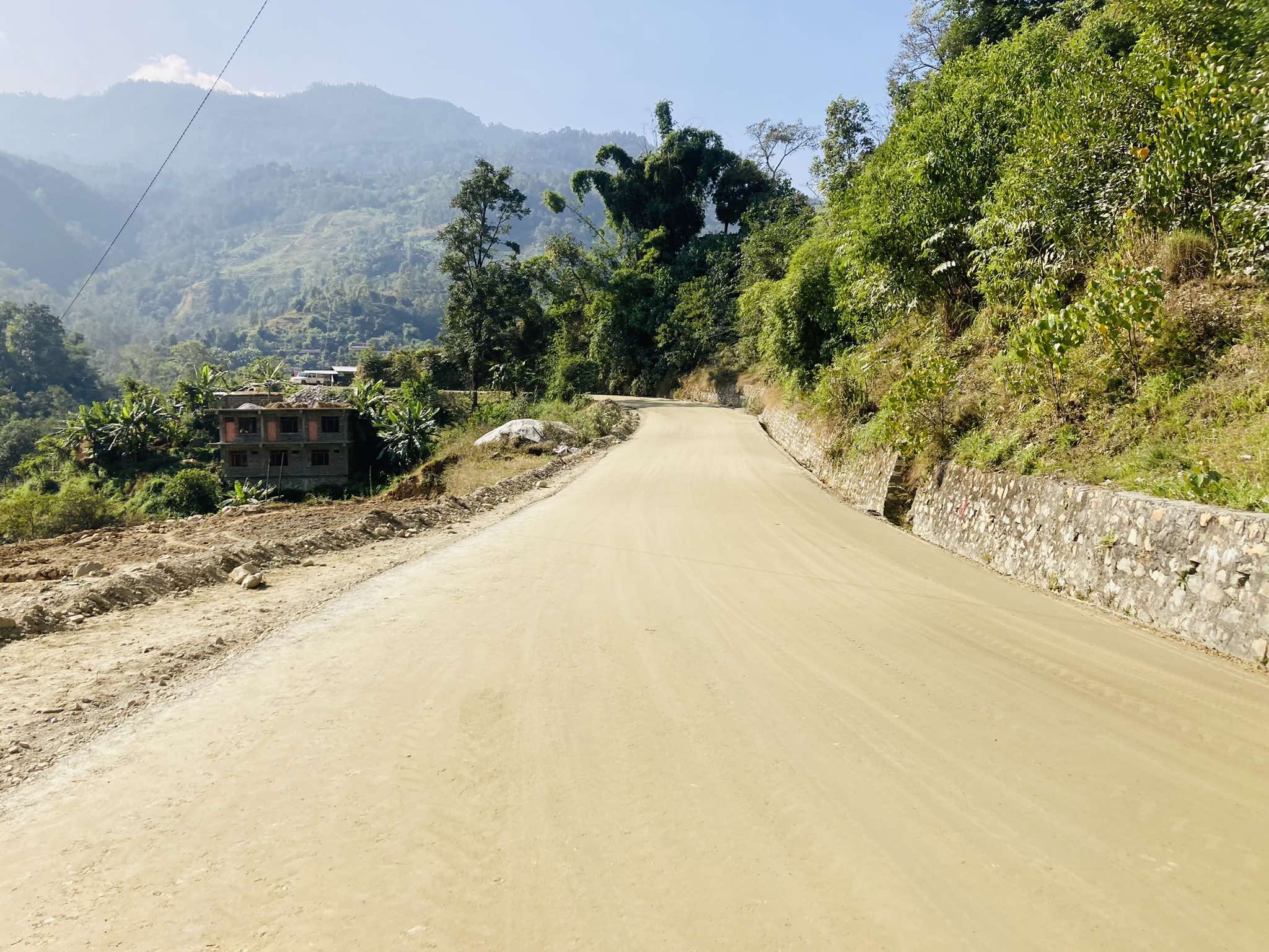 बागलुङको बोक्से-सिगाना खण्डको स्तरोन्नति सम्पन्न